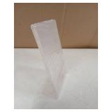 Sanwuta 2 Pcs 4 x 6 Inch Acrylic Sign Holder, Slant Sign Display Stand, Transparent Flyer Holder Frame Plastic Document Display for Workers Teachers Office Home Menu Desktop