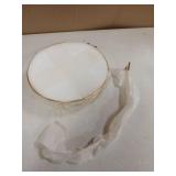 Livabber Countertop Fruit Basket Bowl with Banana Hanger, Modern Standing Fruit Vegetable Bowl Storage, with Banana Tree Holder for Kitchen Dinning Table (Round Marble, Gold)