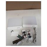 WhitePoplar Rechargeable Motion Sensor Closet Light with Remote - Motion Sensor Ceiling Light, 400LM Magnetic Wireless Battery Operated Lights for Shower Pantry Stairs Hallway Laundry Porch -2Pack