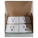 Kasa Smart Plug Mini 15A, Smart Home Wi-Fi Outlet Works with Alexa, Google Home & IFTTT, No Hub Required, UL Certified, 2.4G WiFi Only, 4-Pack(EP10P4) , White