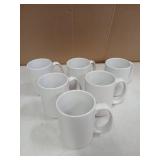 White Coffee Mugs 6pk