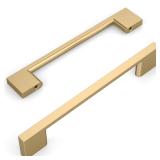 Amerdeco 10 Pack Champagne Bronze Cabinet Pulls 6.25 Inch(160MM) Hole Centers Kitchen Cabinet Handles Cabinet Hardware Kitchen Handles for Cabinets Cupboard Handles Drawer Pulls ZH0060
