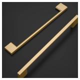 Amerdeco 10 Pack Champagne Bronze Cabinet Pulls 6.25 Inch(160MM) Hole Centers Kitchen Cabinet Handles Cabinet Hardware Kitchen Handles for Cabinets Cupboard Handles Drawer Pulls ZH0060