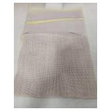 Leetaltree Beige White Placemats Set of 6 - Heat Resistant Non-Slip Place mats for Dining Table, Washable Durable PVC Vinyl Woven Table Mats(Beige White, 6)