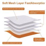 1 Pack 3 Reusable Dog Diapers Washable Male Belly Bands for Dogs, High Absorbing Male Dog Doggie Puppy Wraps (Small, Black Brown Light Gray)