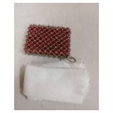 Cast Iron Scrubber Chainmail - 316L Cast Iron Cleaner Scrubber and Bamboo Cloth Set - Chain Mail Scrubber - Stainless Steel Chainmail Scrubber for Skillet, Pan, Dutch Oven - Essential Accessory