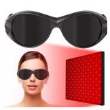 FreeMascot Red Light Therapy Glasses, Laser Safety Glasses IPL 200-2000nm, Eyes Protection for Tanning Goggles and Red Light Therapy