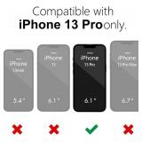oakxco for iPhone 13 Pro Case Clear Magnetic, [Compatible with Magsafe] Ultra Slim Thin Transparent Silicone Mag Safe Phone Case, Non-Yellowing Plastic Soft TPU Shockproof Bumper, Black