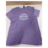 Kenosha WI Vintage Crossed Fishing Rods T-Shirt Purple Small