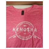 Kenosha WI Vintage Crossed Fishing Rods T-Shirt Pink Women