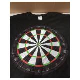 Funny  Dart Board T-Shirt Black 2XL