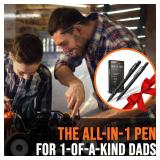 RAK Multitool Pen - Multi-Tool Pens, LED Light, Flathead, Phillips Screwdrivers, Level, Ruler, Bottle Opener, and Stylus. Cool Gadgets Gifts for Men, Dad, EDC Pen Tool, Gift-Ready Box, Pack of 2