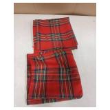 AQOTHES Pack of 2  Plaid Decorative Throw Pillow Covers Scottish Tartan Cushion Case for Farmhouse Home Holiday Decor Red and Green, 18 x 18 Inches