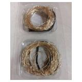 Blingstar USB Powered Fairy Lights, 2 Pack 33Ft 100 LED, Flexible Silver Wire, Mini String Lights for Christmas Tree/Bedroom/Camping/Dorm Indoor Decoration, Cool White