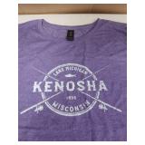 Kenosha WI Vintage Crossed Fishing Rods T-Shirt Purple Women