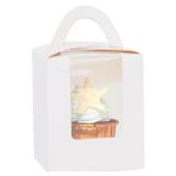 Bakepacker Auto-pop up Individual Cupcake Boxes with Window 25 Count White Single Cupcakes Box 3.7 x 3.7 x 4.3inch Cupcake Carrier
