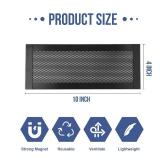 4P Magnetic Floor Vent Covers 4 x 10 Inch Air Vent Screen Cover Magnetic Floor Register Vent Covers Magnetic PVC Vent Mesh for Home Wall Ceiling Floor Catches Debris