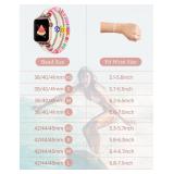 TOYOUTHS Heishi Beaded Bracelet Compatible with Apple Watch Band Women Kids Girls Cute Stretchy Clay Preppy Stack Strap for iWatch 38/40/41/42mm Series 11 10 9 8 7 6 5 4 SE 3 2 1, MultiColor/M
