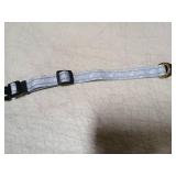 TMOODEL Reflective Dog Collar for Small Dogs, Cute Daisy Theme Adjustable Heavy-Duty Nylon Puppy Collar for Boy and Girl Female, Soft Pet Accessories with Quick Release Buckle, Neck 10-16", Blue