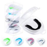 5 Pack Kids Youth Mouth Guard for Sports, Boys Girls Mouth Guard with Case, Child Teen Sports Mouthguard for Football Lacrosse Basketball Boxing Soccer Taekwondo MMA Karate