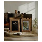 ARPEOTCY Vintage Gold Framed Wall Art, Dark Dried Wildflower Paintings, Small Canvas Prints Artwork with Frame, Classical Victorian Wall Decor for Living Room Bathroom Bedroom Shelf, 8x10 inch