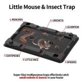 LULUCATCH Mouse & Insect Traps 12 Pack, Heavier Sticky Traps with Non-Toxic Glue for Small Mice & Insects. Sticky Mouse Traps Indoor, Easy to Set, Pet Safe Pest Control
