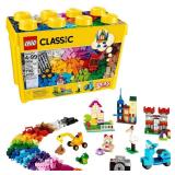 LEGO Classic Large Creative Brick Box 10698 Building Set, Toy Storage Solution for Home or Classrooms, Interactive Building Toy for Kids, Boys, and Girls