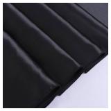 ShinyBeauty 2 Packs Satin Tablecloth 60"X102" Black Table Cloths Rectangle 6 FT Table Outdoor Tablecloths Oblong Tables Cloth Black Tablecloth Smooth Fabric Overlay for Halloween