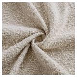 Foindtower Pack of 2, 20 x 20 Inch, Decorative Textured Boucle Throw Pillow Covers Accent Solid Pillow Cases Cozy Soft Couch Cushion Case for Chair Sofa Bedroom Living Room Home Decor, Beige