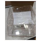 MyGift Wall Mounted 3 Tier Clear Premium Acrylic Letter Rack Mail Organizer, Office and Entryway Bills Postcards Brochure Holder Vertical Storage Rack, Set of 2