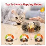 Gigwi Flapping Bird Cat Toy, Hangable Flying Bird Cat Toys for Indoor Cats, Interactive Motion Activated Chirping Cat Toy, Automatic Beating Wings with Catnip