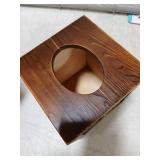 Wooden Tree Design Tissue Box Cover