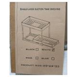 2-Tier Suction Tank Storage Shelf - White