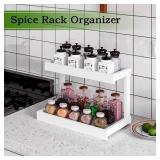 MARTY 2 Tier Spice Rack Organizer for Countertop, 15.8