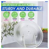 Microwave Plate Replacement 13.5 for F06015Q00AP Compatible with Panasonic Microwave Glass Plate - Oven Spinning Rotating Glass Turntable Dish Tray For Better Reheating and Cooking