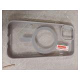 oakxco for iPhone 14 Case Clear Magnetic Compatible with Magsafe, Cute Thin Slim Transparent Non-Yellowing TPU Bumper, Shockproof Hard Shell & Soft Silicone Mag Safe Phone Case for Women, Beige Grey