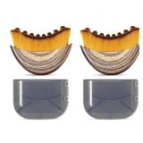 Lymphatic Contour Face Brush for Facial Massage, Rejuvenating & Depuffing - Manual Gua Sha Alternative for Jawline Lifting, Eye Bags, Double Chin & Neck Care(2Pcs)