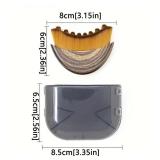 Lymphatic Contour Face Brush for Facial Massage, Rejuvenating & Depuffing - Manual Gua Sha Alternative for Jawline Lifting, Eye Bags, Double Chin & Neck Care(2Pcs)