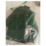 Biscaynebay Textured Fabric Christmas Round Table Cloth 90", Hunter Green Water Resistant Folding Table Covers for Dining, Kitchen, Wedding & Parties Machine Washable