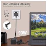 90W 65W Laptop Charger Compatible with HP Pavilion X360 11 14 15 17 Laptop 15-DW 15-CS 15-CH 15-DF 15-EB:15-DW0081WM 15-DW0037WM 15-DW0046NR 15-DW0083WM 15-DW1083WM 15-CS3075WM
