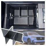 TACOBRO Center Console Dividers Compatible with Honda Pilot 2016-2022 / Ridgeline 2017-2022 2023/ Passport 2019-2022 2023 Accessories, Interior Armrest Insert Underseat Storage