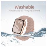 Braided Stretchy Solo Loop Compatible for Apple Watch Band 38mm 40mm 41mm 42mm 44mm 45mm 46mm 49mm for Women Men, Nylon Elastic Straps Wristbands for iWatch Series 11/10 9 8 7 6 5 4 3 SE/Ultra 3 2 1