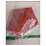 Biscaynebay Textured Fabric Christmas Tablecloths 60x108 Inches Rectangular, Red Water Resistant Spill Proof Tablecloths for Dining, Kitchen, Wedding and Parties, Machine Washable