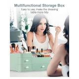 ONXE Makeup Organizer with Drawers,Large Capacity Countertop Organizer for Vanity,Bathroom and Bedroom Desk Cosmetics Organizer for Skin Care,Brushes, Eyeshadow, Lotions, Lipstick, Nail Polish