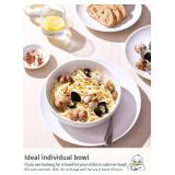 LE TAUCI Pasta Bowls 32 oz, Salad Bowls Set for Serving Soup, Pasta, Noodle, Dinner, Large Kitchen Bowl Plates, Microwave Safe - 7.8 Inch, Set of 4, White