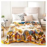 MSGKV Boho Throw Blanket 60
