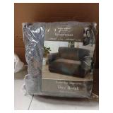 Madison Kathy Ireland Day Break Loveseat Slipcover, Charcoal