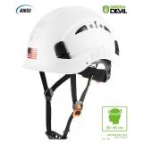 GREEN DEVIL Safety Helmet Hard Hat Adjustable Lightweight Vented ABS Work Helmet for Men and Women 6-Point Suspension ANSI Z89.1 Approved Ideal for Industrial & Construction