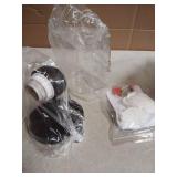 KENMI, 1-Light Bathroom Black Vanity Light Matte Black Wall Sconce Vintage with Clear Glass Shade, Hallway Light Fixture Sconces Wall Lighting