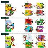 beiens Baby Books Toys, Touch and Feel Cloth Crinkle Soft Books, Toys for 0-3-6-12-18 Months Infant Newborn Baby Boy Girl Shower Gifts Set, Sensory Learning Stroller Toys (3PCS)